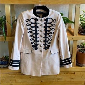 Zara Military Pink Velvet Jacket